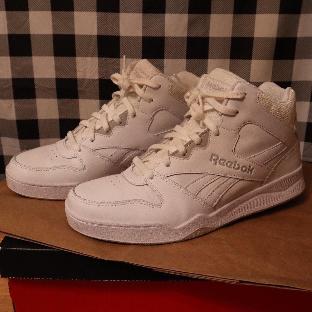Men's White Reebok High Tops Sneakers | Size: 10.5